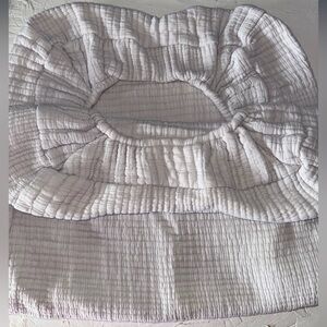 Pottery Barn Kids Soft White Quilted Changing Pad Cover